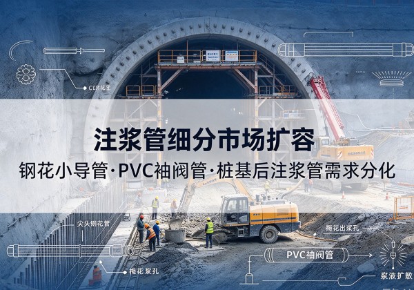清涧注浆管细分市场扩容，隧道钢花小导管、PVC 袖阀管、桩基后注浆管需求分化